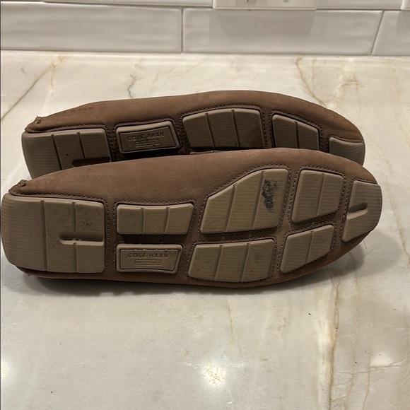 Cole Haan Brown Suede Penny Loafers